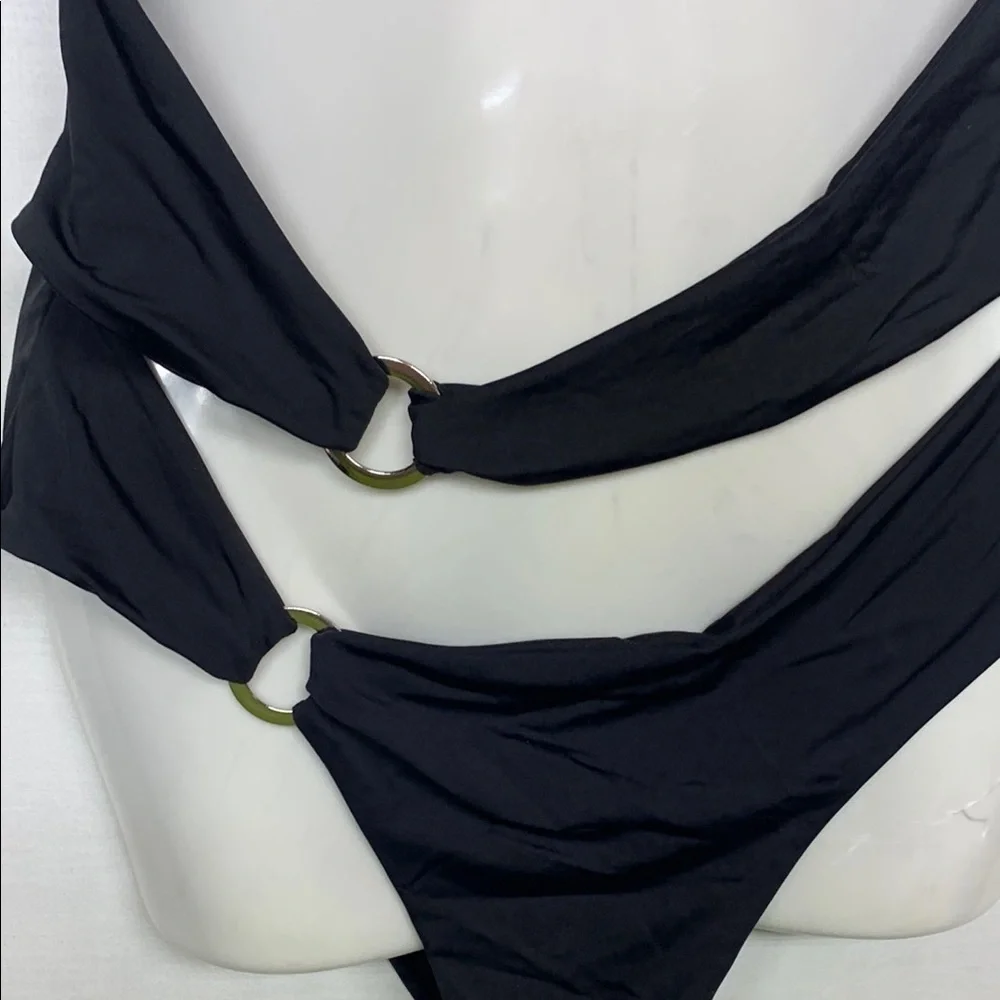 YMI Black Strappy One-Piece Swimsuit